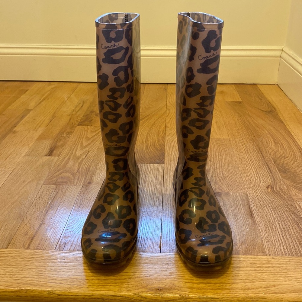 Coach rain boots